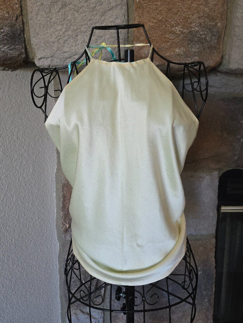 Julie Brown Pure Silk Reversible Ombre Halter Top - Picture 7 of 13